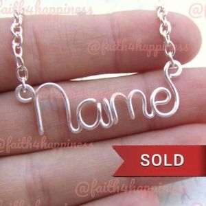 Custom Name Sterling Silver Necklace